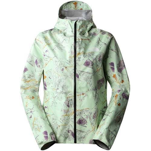 THE NORTH FACE - W Higher Run Giacca Lime Cream Valley Floor Print