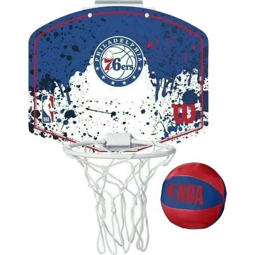 WILSON - Mini Panier Basket Nba Philadelphia 76Ers Team - Panier sur pied de basketball