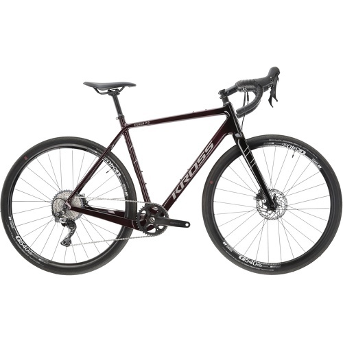KROSS - Vélo GRAVEL ESKER 7.0 bordeau/noir 28''