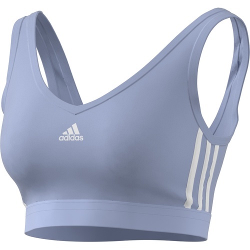 adidas Sportswear - Top corto Essentials 3-Stripes With Removable Pads