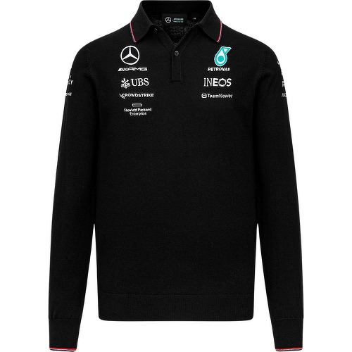 MERCEDES AMG PETRONAS MOTORSPORT - Polo manche longue Mercedes-AMG Petronas Motorsport Officiel Formule 1