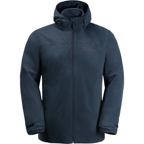 Jack wolfskin - Veste Imperméable 3 En 1 Taubenberg