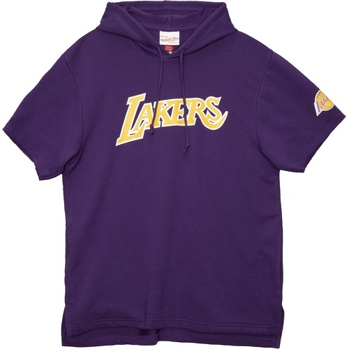 Sweatshirt à capuche manches courtes Los Angeles Lakers