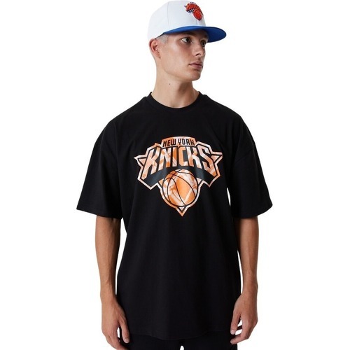 NEW ERA - T-shirt NBA New York Knicks Infill Logo Oversize Noir