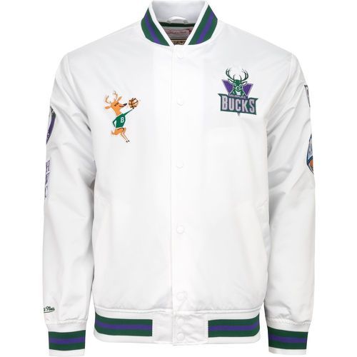 Mitchell & Ness - City Collection Lightweight Satin Veste - Milwaukee Bucks