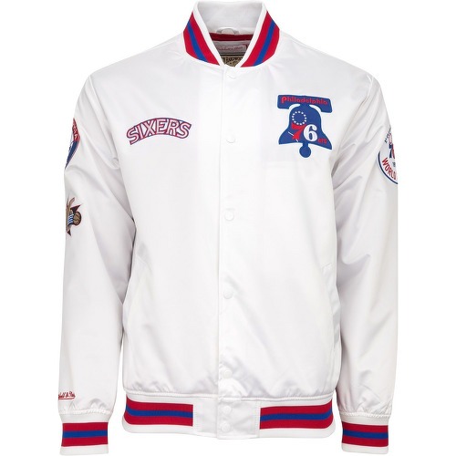 City Collection Lightweight Satin Veste - Philadelphia 76ers