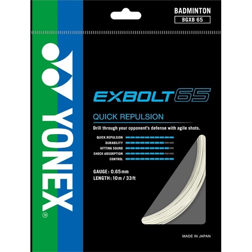 YONEX - Bobine Badminton Exbolt 65 Blanc