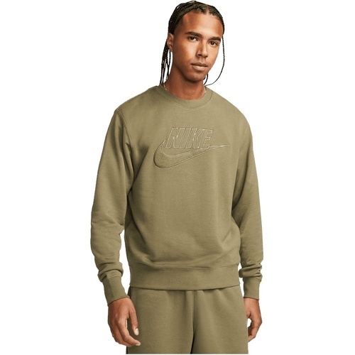 NIKE - Sweat Club+ French Terry Crew Graphic vert