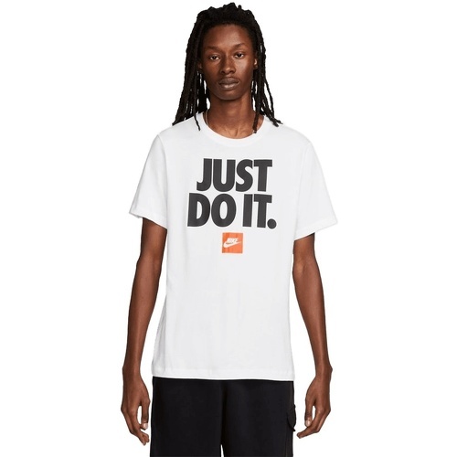 T-shirt Sportswear Just Do It Verbiage blanc/noir