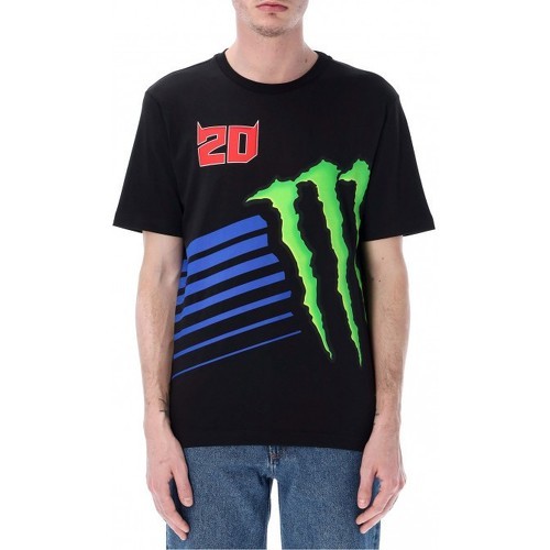 T Shirt Fabio Quartararo 20 Dual Big Monster Energy Officiel Motogp