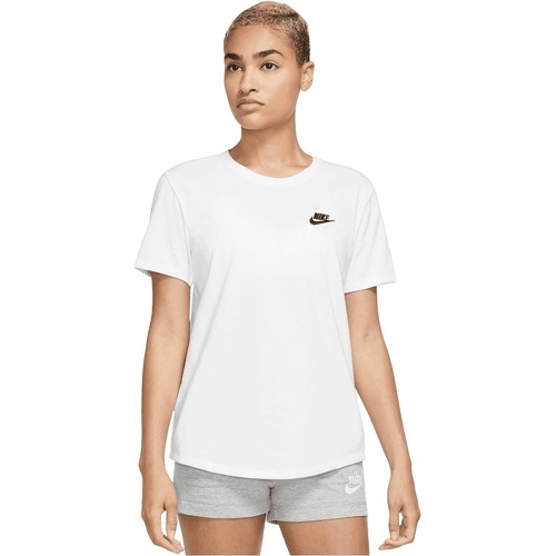 NIKE - T-shirt femme Sportswear Club Essentials blanc