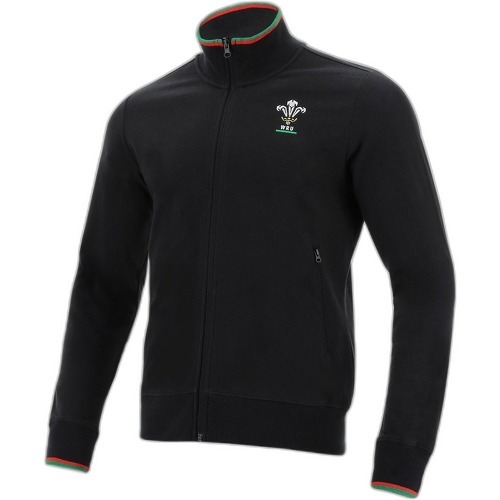 MACRON - Sweatshirt Full Zip Pays De Galles Rugby Xv Wrc Merch Ca Lf