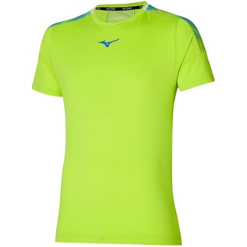MIZUNO - T-shirt de Tennis Vert Pomme Homme Shadow