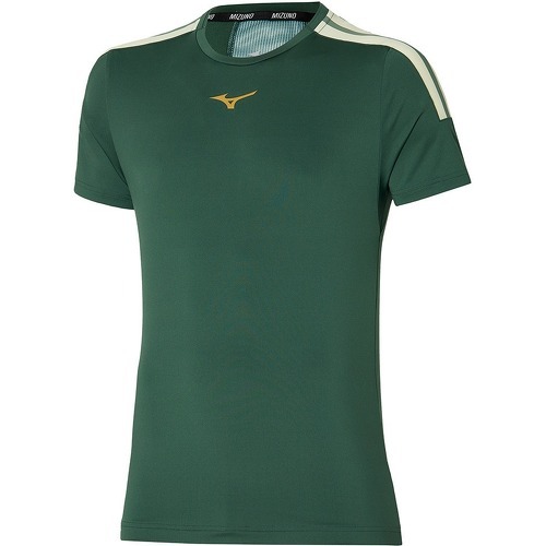 MIZUNO - T-shirt de Tennis Vert Homme Shadow