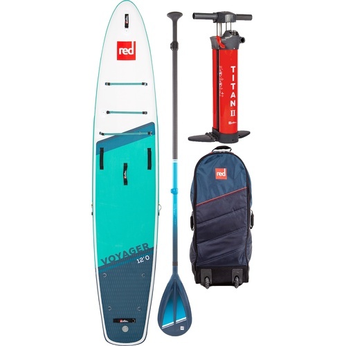 Red Paddle Co - 2023 12'0 Voyager Stand Up Paddle Board, Bag, Pump, Padd