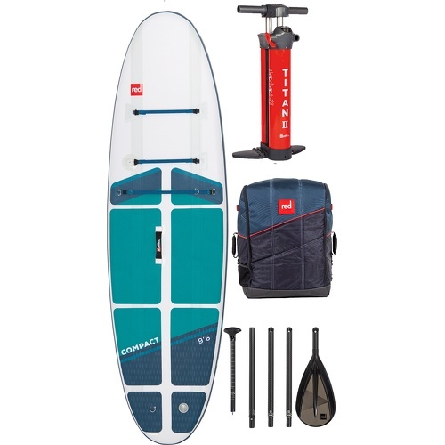 Red Paddle Co - 2023 9'6 Compact Stand Up Paddle Board, Bag, Pump, Paddl