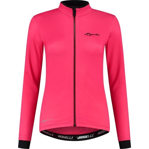 Rogelli - Maillot Manches Longues Velo Essential - Femme - Cerise