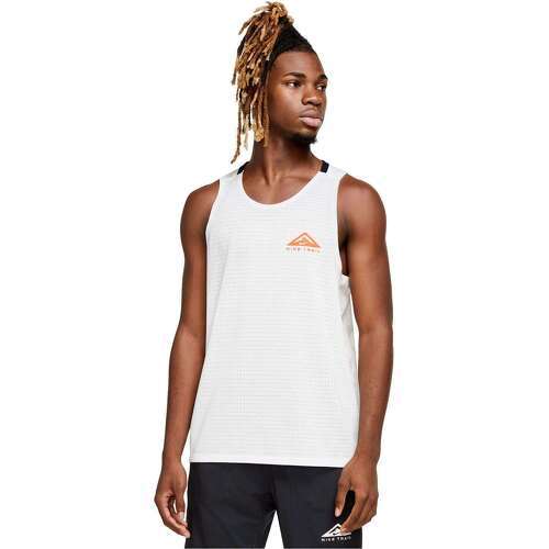 NIKE - Débardeur Blanc/Orange Homme Solar