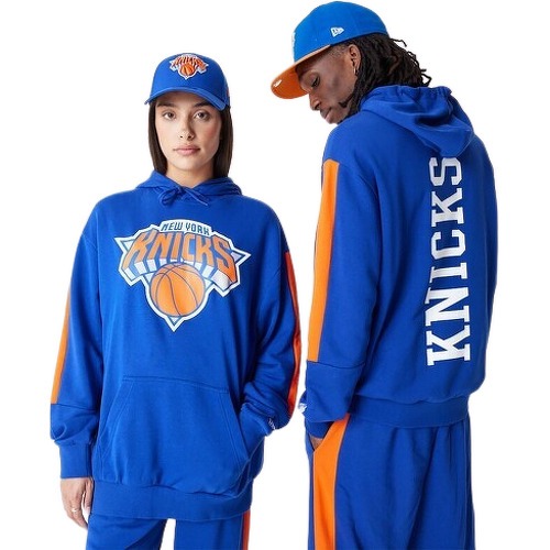 NEW ERA - Sweat à Capuche NBA New York Knicks Color Block Oversize Bleu