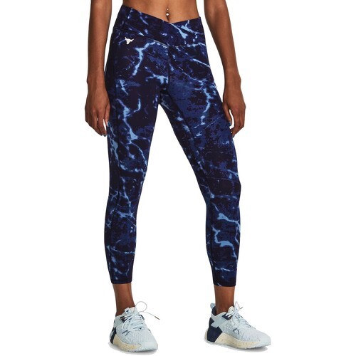 UNDER ARMOUR - LEGGINGS PROJECT ROCK CROSSOVER LETS GO PRINTED ANKLE