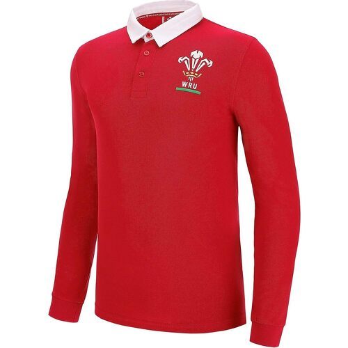MACRON - Maillot Manches Longues Pays De Galles Rugby Xv Merch Ca