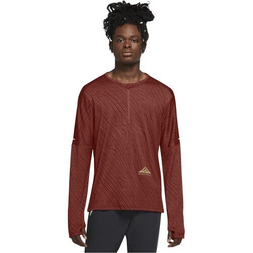 NIKE - T-Shirt Rouge Homme Element Trail