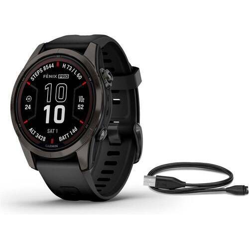 GARMIN - Fenix 7S Pro Smartwatch Solar Edition