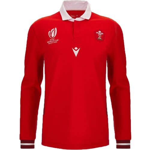 MACRON - Maillot Pays De Galles Rugby Wru World Cup Rugby