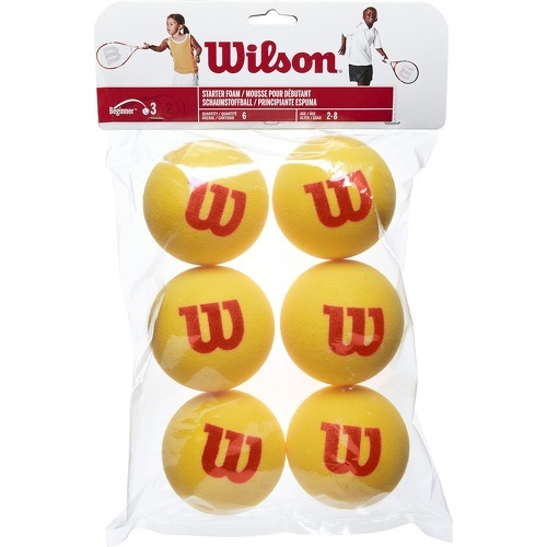 WILSON - Balle Starter Foam — Pack de 6
