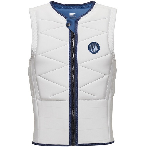 Mystic - Hommes Outlaw Front Zip Impact Vest - Off Whi