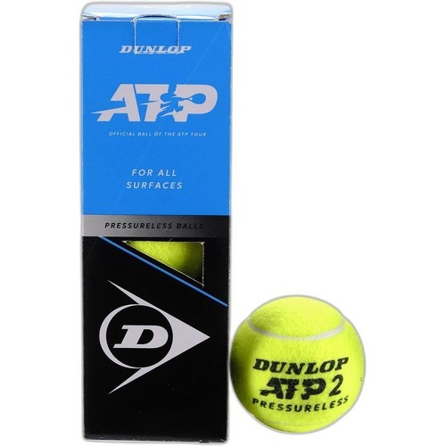 DUNLOP - Lot De 3 Balles De Tennis Atp Pressureless