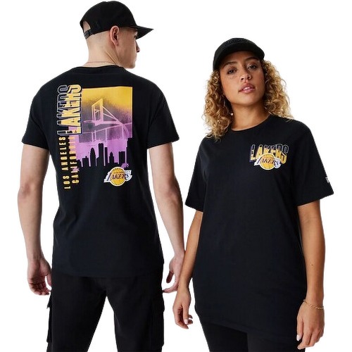 NEW ERA - T Shirt Nba Los Angeles Lakers Skyline Graphic Oversize