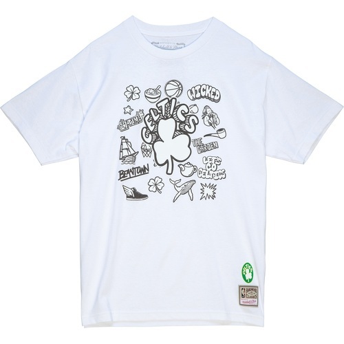 Mitchell & Ness - T-shirt Boston Celtics NBA Doodle