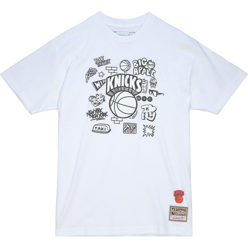 Mitchell & Ness - T-shirt New York Knicks NBA Doodle