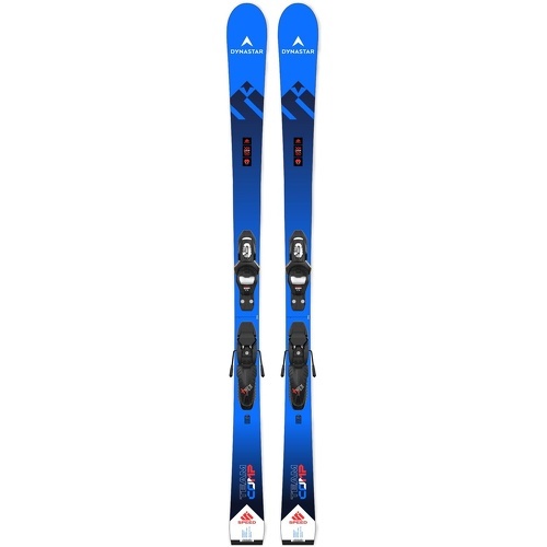 Pack De Ski Team Comp + Fixations Kid4 Bleu Garçon