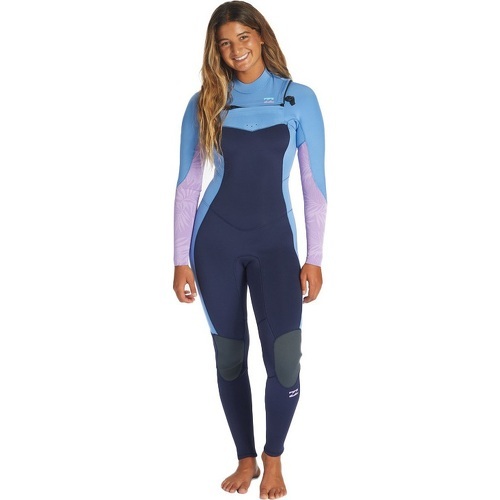 BILLABONG - Femmes Synergy 4/3mm GBS Chest Zip Combinaison Néoprène