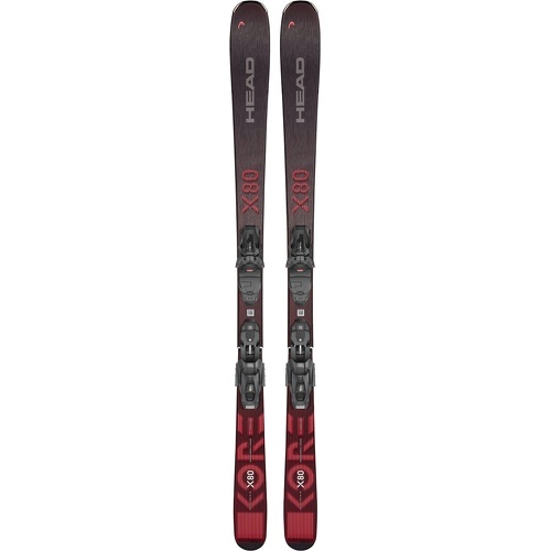 HEAD - Pack De Ski Kore X 80 + Fixations Prw 11 Gw Rouge Homme