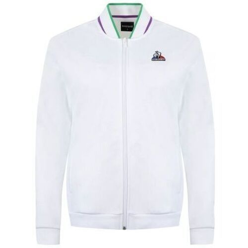LE COQ SPORTIF - Sweat Shirt Avec Zip Lcs Blanc