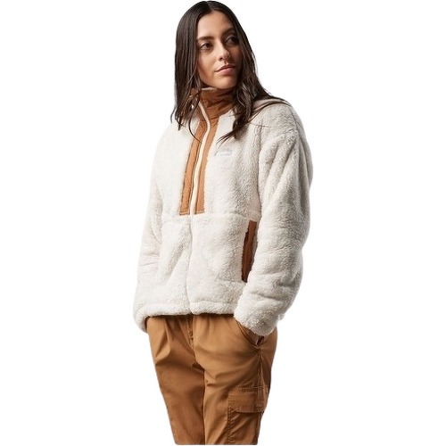 Veste Polaire en Sherpa Boundless Discovery™ Femme - Chalk, Camel Brown