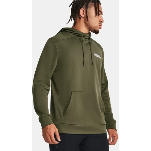 UNDER ARMOUR - SWEAT À CAPUCHE FLEECE KAKI