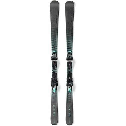 Pack De Ski Belle Dc 72 + Fixations Tp2 Light Noir Femme