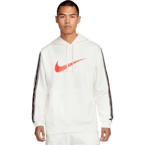 Sweat à capuche Sportswear Repeat Fleece BB blanc