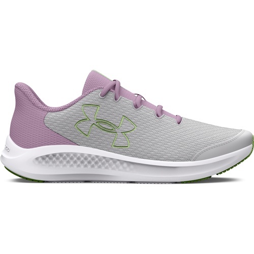 UNDER ARMOUR - Chaussures de Running Gris/Rose Femme Charged Pursuit 3