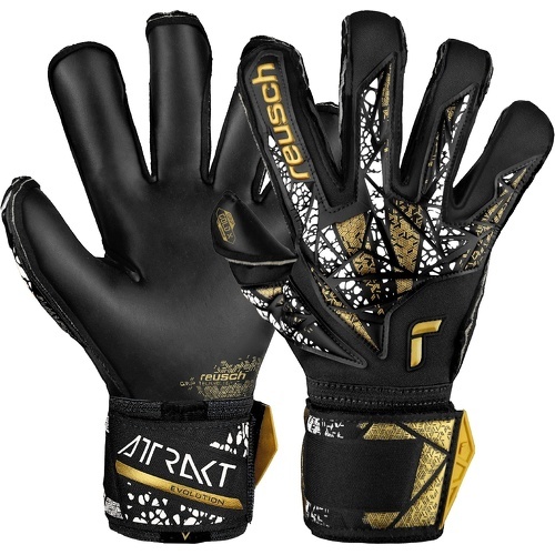 REUSCH - Attrakt Gold X Evolution Cut Finger Support Goalkeeper Gloves