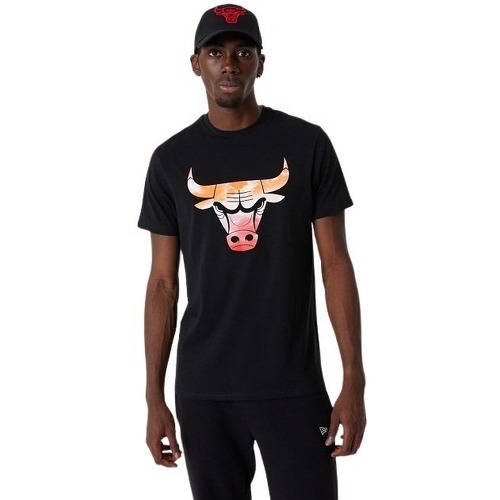 NEW ERA - T-shirt NBA Chicago Bulls Sky Print Noir pour Homme