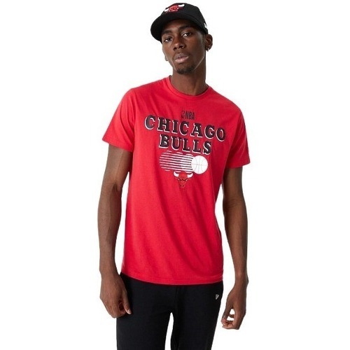 NEW ERA - T-shirt NBA Chicago Bulls team Graphic Rouge pour Homme