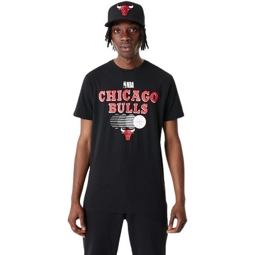 NEW ERA - T-shirt NBA Chicago Bulls team Graphic Noir pour Homme