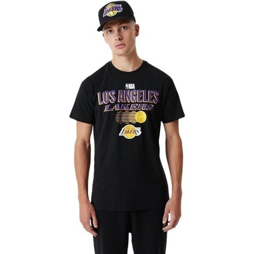 NEW ERA - T-shirt NBA Los Angeles Lakers team Graphic Noir pour Homme