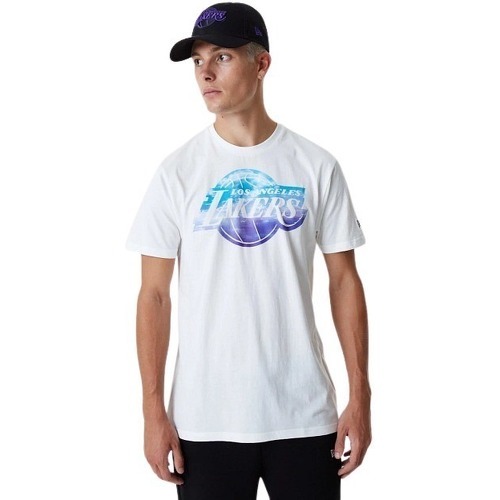 NEW ERA - T-shirt NBA Los Angeles Lakers Sky Print Blanc pour Homme