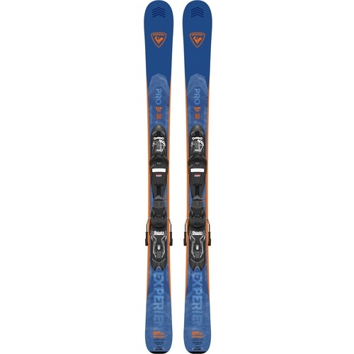 Pack De Ski Experience Pro + Fixations Xp7 Bleu Garçon